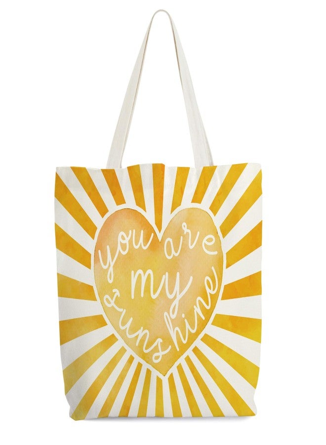 Levitatinyear Inspirational Canvas Tote for Women, Sunshine Motivational Tote, Sunshine Gift Bag, Mental Health Library Book Bags, Shoulder Bag Inspirational Gifts for Women Friends Colleagues -10 - Image 1